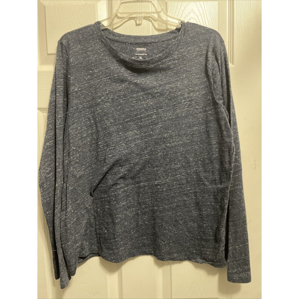 Sonoma Men’s The Everyday Tee Long Sleeve Blue Size XL